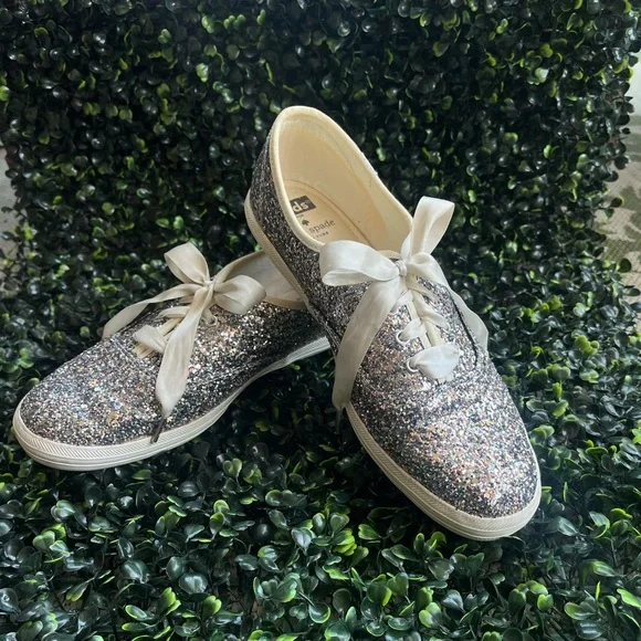 Glitter Silver Keds Women's Keds Shoes Keds For Kate Spade